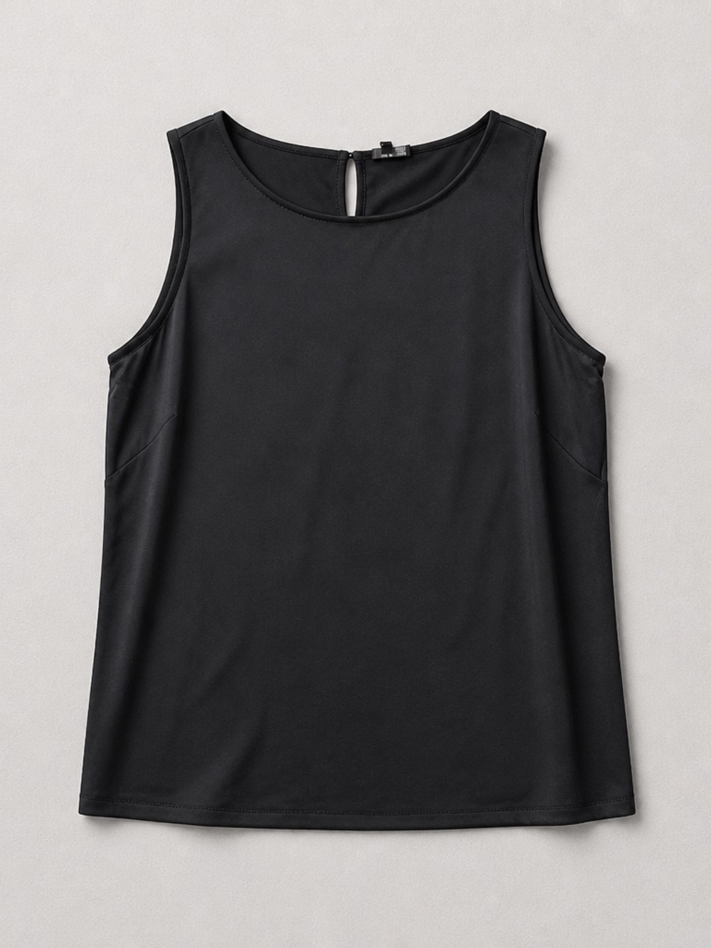 Eileen Fisher Black Sleeveless Crewneck Tank